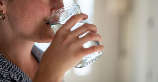 Woman Drinking water